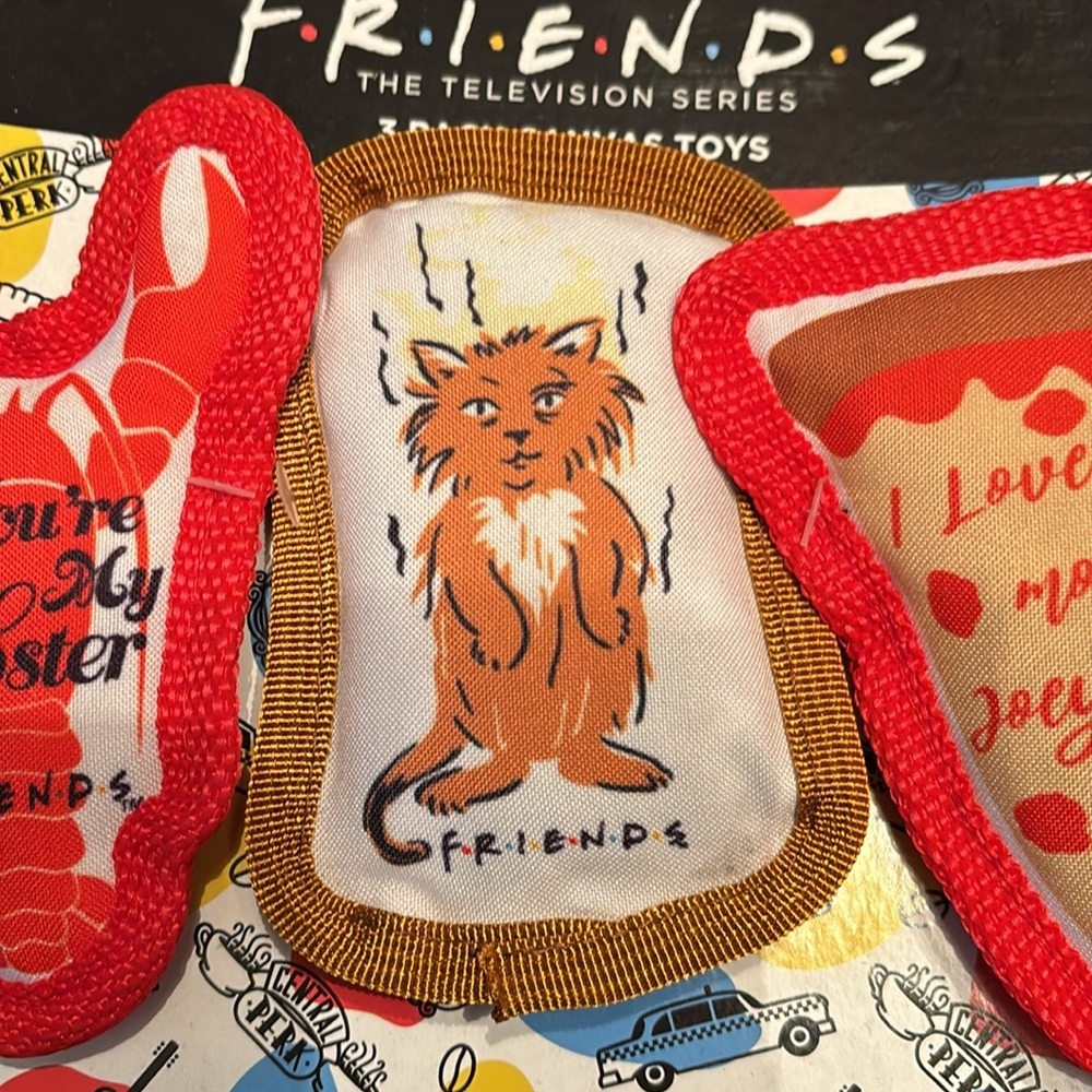 Friends the TV Show 3pc Cat Toy Set Canvas Catnip | - Picture 4 of 7
